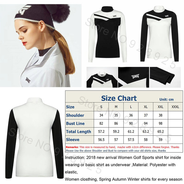 Golf Shirt Women Clothing Slim Sportswear Lady Golf Jersey White Black Patch Flexible Stand Collar Leisure Brand shirt top