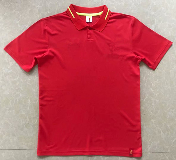 2018 GERRARD M SALAH FIRMINO LALLANA HENDERSON Golf T-Shirts 18/19 M.SALAH COUTINHO MANE STURRIDGE Football polo t-shirts