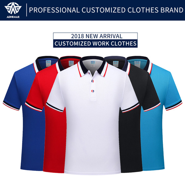 Adhemar breathable polo shirt for work fashionable Top clothes with collar for business and sports