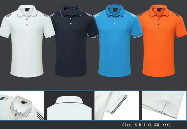 2019 OEM PX Golf T-shirt men's summer dry fit sports functional fabric Jacquard stand collar sports shirts 4 colors available