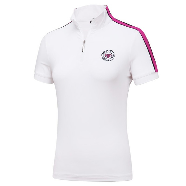 Pgm Golf Clothing Women's Short Sleeve Golf T-Shirt Ladies Breathable Quick-Dry Polo Shirts Summer Casual Sportwear AA60470