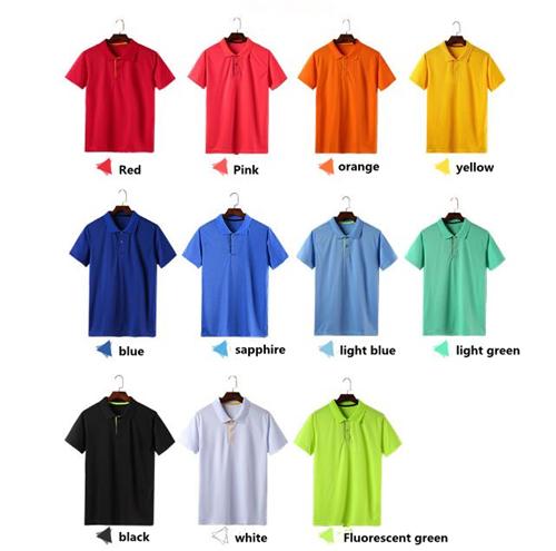 So cool Solid color lapel polo shirt custom anti-collar golf t-shirt overalls tooling custom cultural shirt team uniform