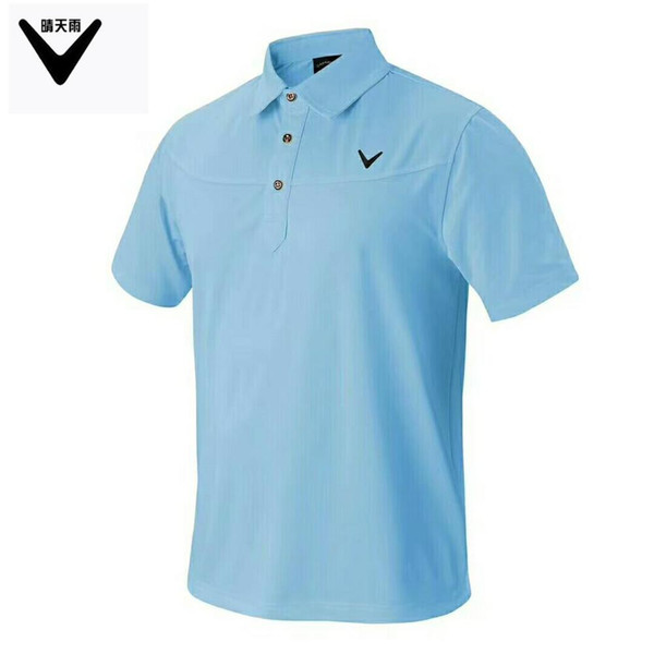 CALLAWAV Men's Golf T-shirt short sportwear outdoor Shirts summer Quick-dry breathable Short sleeve Button collar Golf Shirts