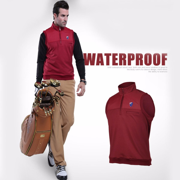 PGM Men Golf Jackets Coat Vest Warm Sport Cold Wind Leisure Plus Think Clothing for Male Shirts Golf Tank Outerwear Clothes