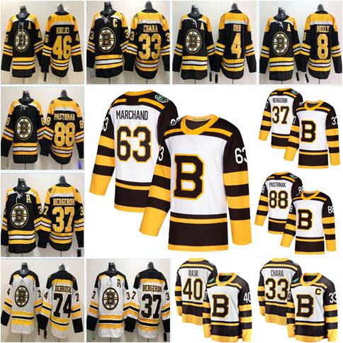 Mens Women Youth Boston Bruins Hockey 88 David Pastrnak 33 Zdeno Chara 63 Brad Marchand Charlie Mcavoy 74 Jake DeBrusk 8 Cam Neely 46 Krejci