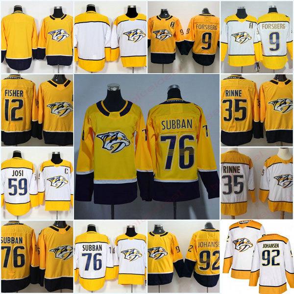 Mens Women Kids Nashville Predators Hockey 76 PK Subban 59 Roman Josi 9 Filip Forsberg 35 Pekka Rinne Jerseys Accept Customize name number