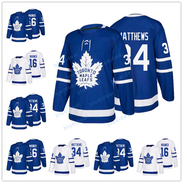 New Mens #16 Mitch Marner Jersey #34 Auston Matthews Jerseys 100% Stitched High-quality Toronto Maple Leafs Hockey Jersey M-3XL