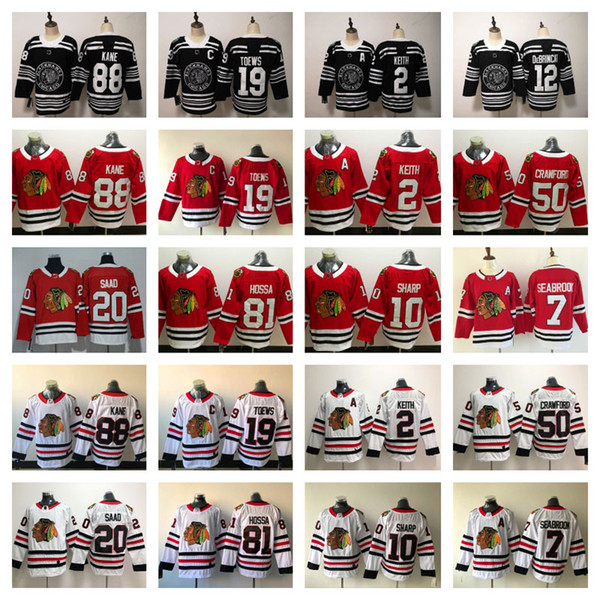 New Men Chicago Blackhawks Clark Griswold Duncan Keith Patrick Sharp Richard Panik Jonathan Toews Brandon Saad Patrick Kane Red White Jersey