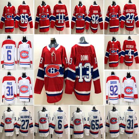 Mens Montreal Canadiens 100 Classic 31 Carey Price 6 Shea Weber 92 Jonathan Drouin Max Pacioretty Brendan Gallagher Alex Galchenyuk Jersey