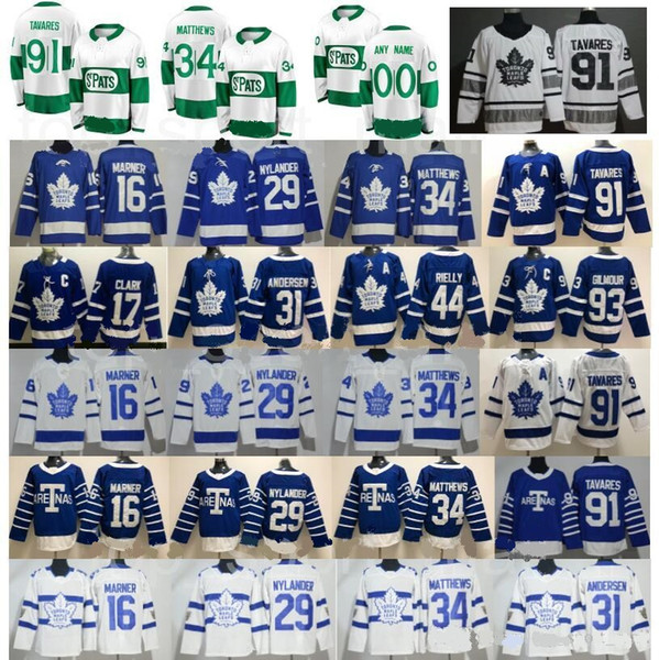 Toronto Maple Leafs St Pats Pattys Day Auston Matthews Jersey John Tavares Hockey Mitchell Marner William Nylander Centennial Classic