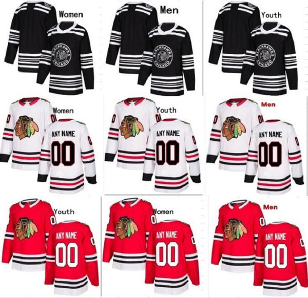 Customized Chicago Blackhawks Hockey jerseys personalized specially made ANY name number mens womens youth kids custom winter classic 2019