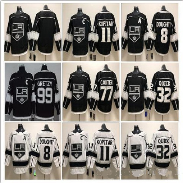 2019 Los Angeles Hockey Jersey King 8 Drew Doughty 32 Jonathan Quick 11 Anze Kopitar 99 Wayne Gretzky stitched Hockey uniform