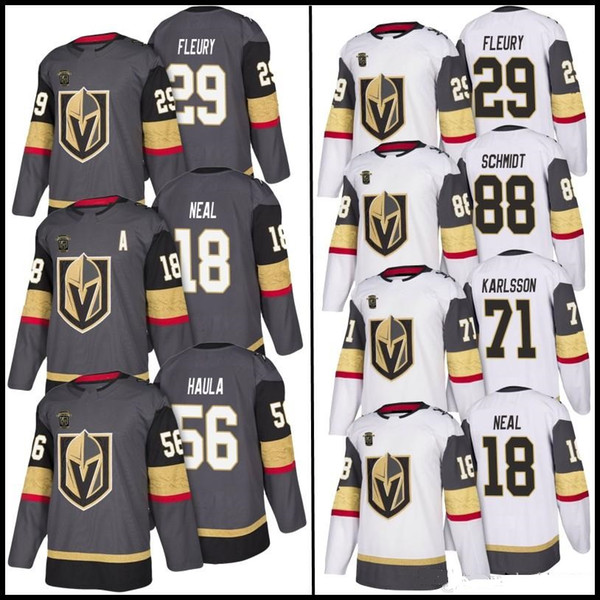 Golden Knights 67 Max Pacioretty 18 James Neal 29 Marc-Andre Fleury 56 Erik Haula 81 Marchessault 71 William Karlsson ice Hockey Jersey