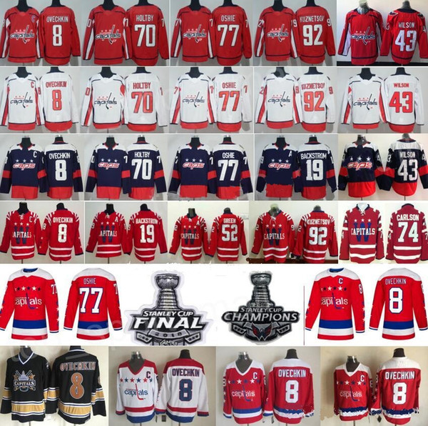 Washington Capitals Jersey personalized custom any name number Alexander Alex Ovechkin Jersey Tom Wilson Braden Holtby TJ Oshie Kuznetsov