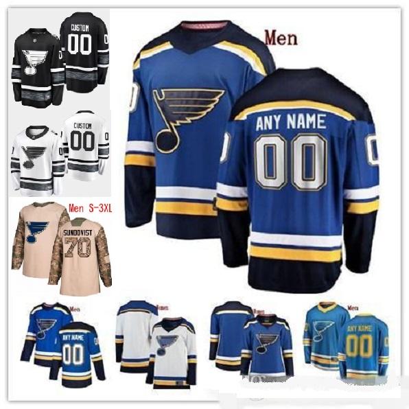 Customized St. Louis Blues jersey personalized custom any name 27 Alex Pietrangelo 10 Brayden Schenn Jaden Schwartz Steen Jake Allen hockey