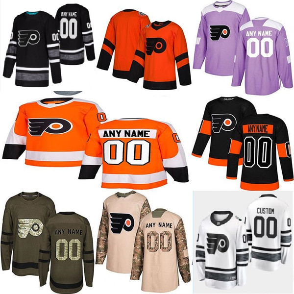 Customized Philadelphia Flyers Jerseys personalized custom ANY name number 2019 Stadium Series hockey 28 Claude Giroux Konecny Shayne