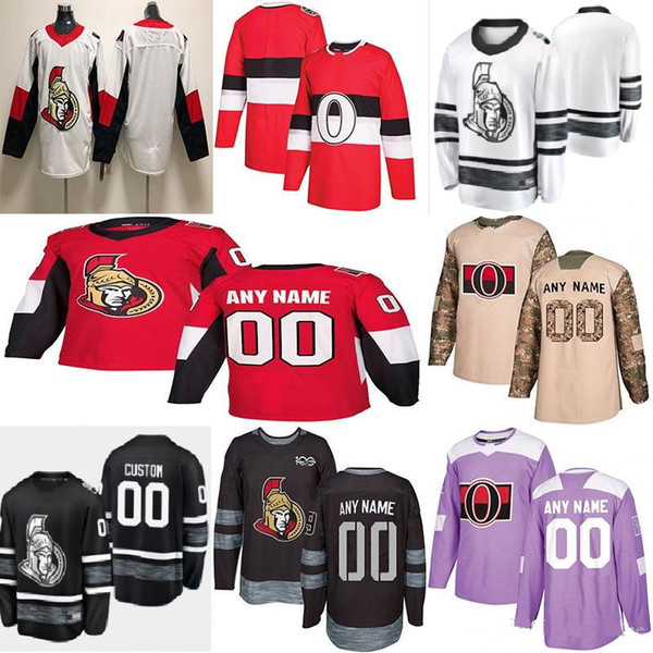 2019 Ottawa Senators Jersey Customized specially made personalized custom All Star Brady Tkachuk Craig Anderson Mark Stone Logan Browne