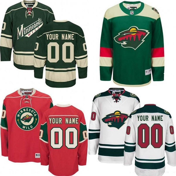 Customized Minnesota Wild hockey jerseys specially made custom personalized ANY name number 3 Charlie Coyle 11 Zach Parise Stadium Series