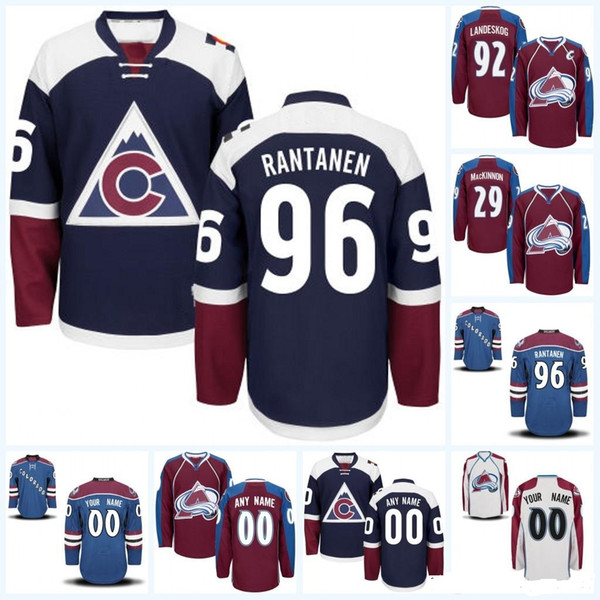 Customized Colorado Avalanche hockey jerseys specially made personalized ANY name number custom BURGUNDY white blue CCM Ice Hockey Uniform