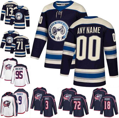 Any Name Columbus Blue Jackets 95 Matt Duchene 72 Sergei Bobrovsky Seth Jones Artemi Panarin Dzingel Atkinson Nick Foligno Dubinsky Jerseys