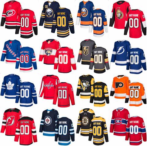 Custom Eastern Teams Any Name Any Number Stitched Capitals Bruins Maple Leafs Rangers Canadiens Hockey Jerseys Mens Women Kids Size S-3XL