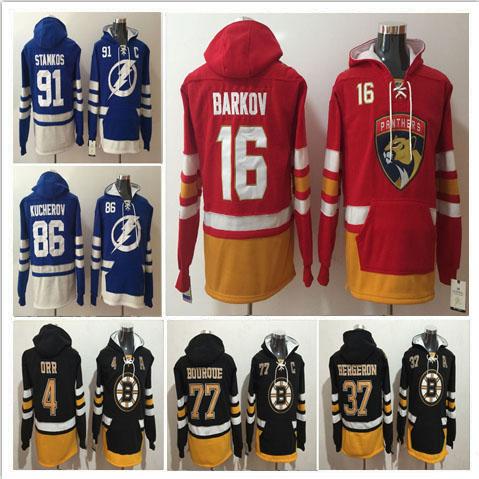 Wholesale Newest 2017 Florida Panthers Hoodies Men's 16 Aleksander Barkov Ice Hockey Hoody Sweatshirts 100% Stitched Red