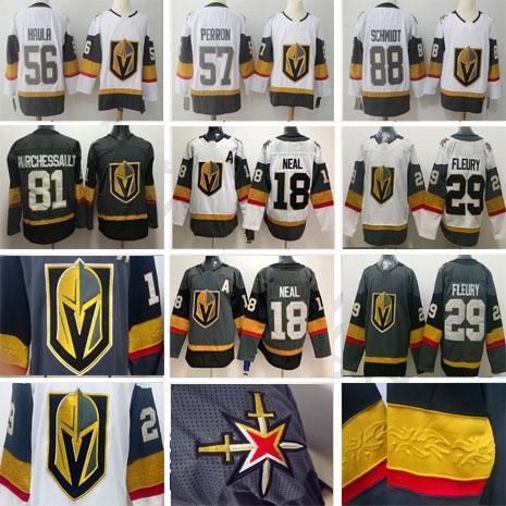 2018 Golden Knights 18 James Neal 29 Marc-Andre Fleury 56 Erik Haula 88 Schmidt 71 William Karlsson 81 Jonathan Marchessault Hockey Jerseys