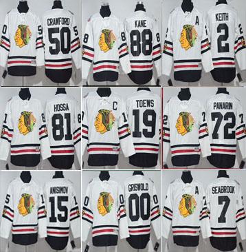 2017 Winter Classic Men Chicago Blackhawks Jersey Hockey 2 Duncan Keith 19 Toews 50 Corey Crawford 88 Patrick Kane 00 Clark Griswold Stitch