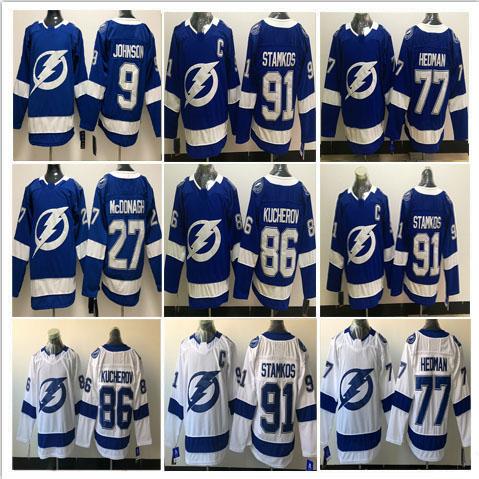 2018 Newest 27 Ryan McDonagh 88 Andrei Vasilevskiy 91 Steven Stamkos 9 Tyler Johnson 77 Victor Hedman 86 Nikita Kucherov Ice Hockey Jerseys