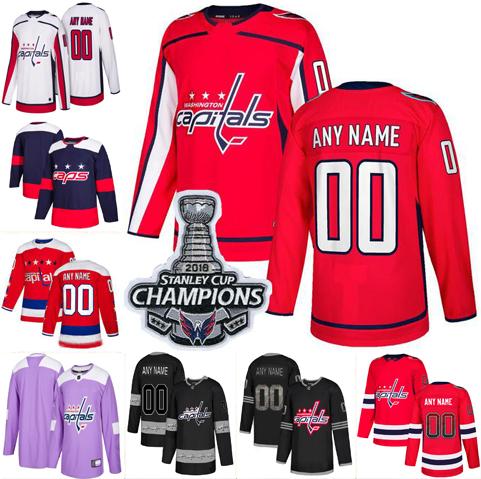 Any Name Number Washington Capitals Mens 8 Alex Ovechkin 77 Oshie 43 Tom Wilson 65 Andre Burakovsky 20 Lars Eller Hockey Jerseys