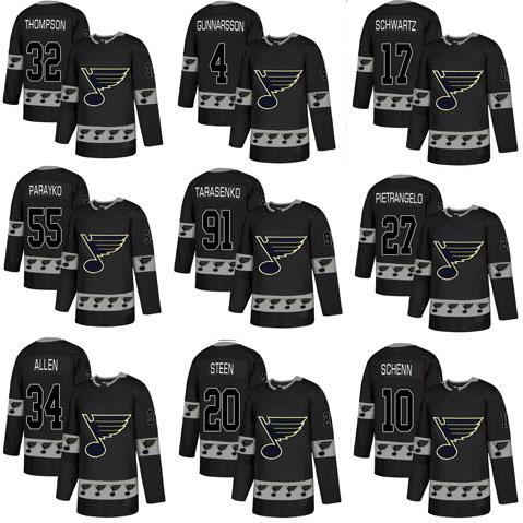 St. Louis Blues Fashion Hockey 91 Tarasenko 27 Pietrangelo 10 Schenn 17 Schwartz 20 Steen 34 Allen 55 Parayko 32 Thompson Jerseys