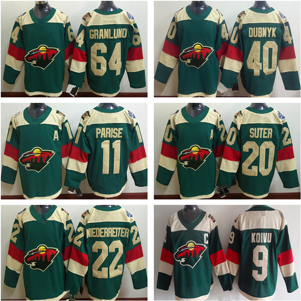 Minnesota Wild hockey stadium series jersey #11 Zach Parise 64 Mikael Granlund 40 Devan Dubnyk 9 Mikko Koivu 20 Ryan Suter 16 Jason Zucker