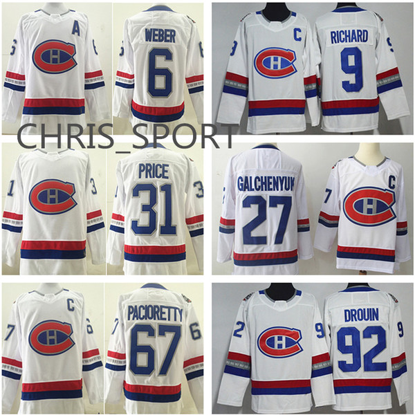 Montreal Canadiens 100 Breakaway hockey jerseys #31 Carey Price 67 Max Pacioretty 11 Brendan Gallagher 6 Shea Weber 92 Jonathan Drouin