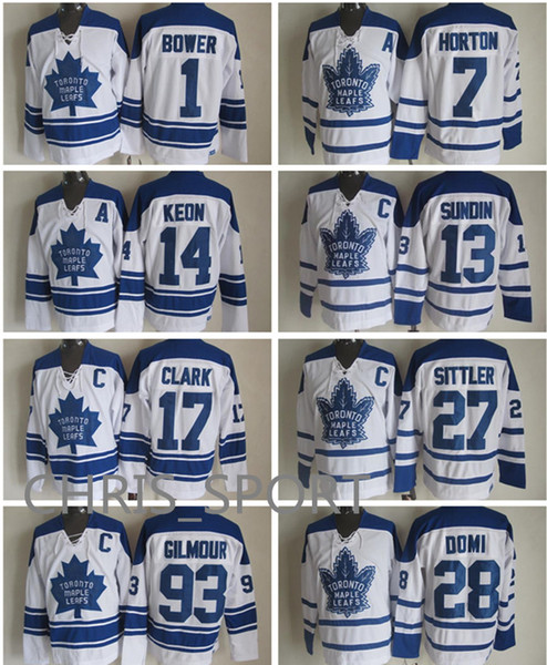 Toronto Maple Leafs blue shoulder hockey jerseys 7 Tim Horton 13 Mats Sundin 14 Dave Keon 17 Wendel Clark 64 Stanley Cup 93 Doug Gilmour