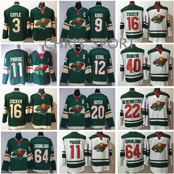 Minnesota Wild hockey jerseys #9 Mikko Koivu 11 Zach Parise Jason Zuker Devan Dubnyk 20 Ryan Suter 22 Nino Niederreiter 64 Mikael Granlund