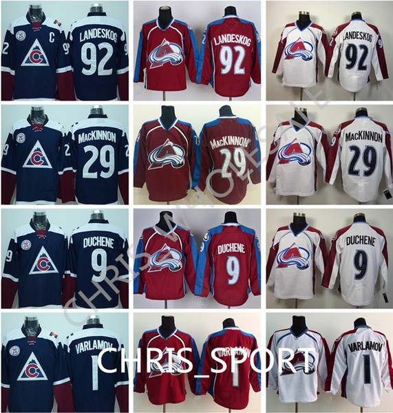 Colorado Avalanche premier hockey jerseys #92 Gabriel Landeskog 29 Nathan MacKinnon 12 Jarome Iginla 9 Matt Duchene winter classic jersey