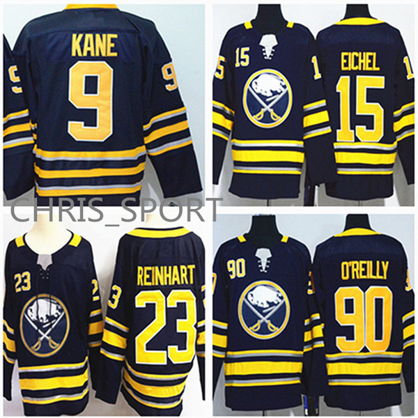 Buffalo Sabres new premier hockey jersey #90 Ryan O'Reilly 23 Sam Reinhart 15 Jack Eichel 9 Evander Kane 55 Rasmus Ristolainen player wear