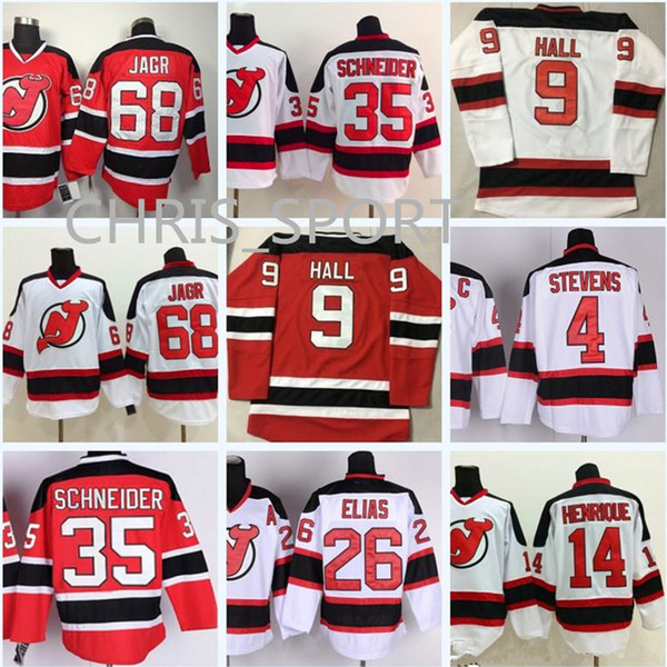 New Jersey Devils premier hockey jersey #9 Taylor Hall 4 Scott Stevens 6 Andy Greene 14 Adam Henrique 19 Travis Zajac 35 Cory Schneider