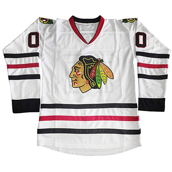 Clark Griswold Blackhawks Jersey Clark Griswold 00 National Lampoons Vacation Movie Costume Hockey Jerseys Chicago Blackhawks Christmas Gift