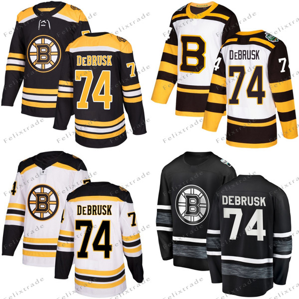 74 Jake DeBrusk Boston Bruins 2019 Winter Classic All Star Chris Wagner Danton Heinen Charlie McAvoy Brad Marchand David Pastrnak Jersey