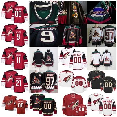 Clayton Keller 2019 Arizona Coyotes Barrett Hayton Galchenyuk Brendan Perlini Derek Stepan Jeremy Roenick Goligoski Custom Hockey Jersey