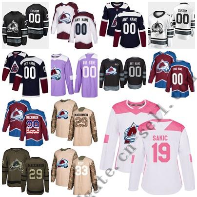 Custom S-6XL Colorado Avalanche 2019 All-Star Game Men Women Kids 17 Tyson Jost 29 Nathan MacKinnon 92 Landeskog 96 Rantanen Hockey Jerseys