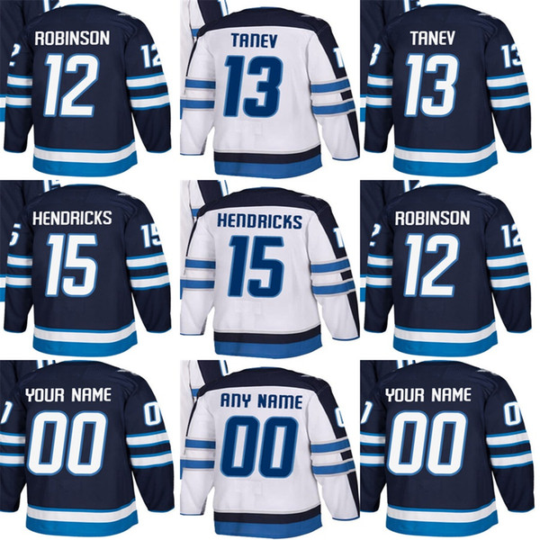 Factory Outlet Mens Womens Kids Winnipeg Jets 10 Hawerchuk 12 Buddy Robinson 13 Brandon Tanev 15 Hendricks Stitched Ice Hockey Jerseys