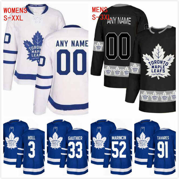 Igor Ozhiganov Jersey 92 Frederik Gauthier 33 Justin Holl 3 Martin Marincin 52 John Tavares 91 Ice Hockey Jersey 2018AD Maple Leafs S-3XL