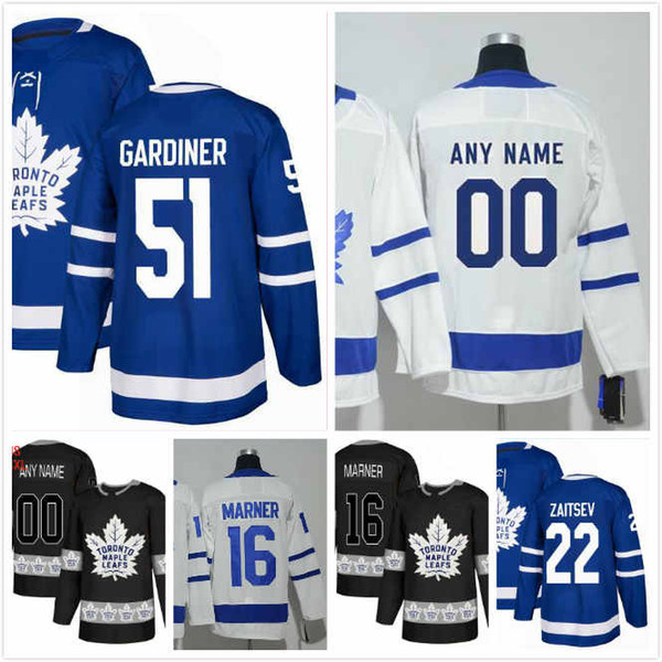 Roman Polak Jersey 45 Jake Gardiner 51 Connor Carrick 5 Nikita Zaitsev 22 Mitchell Marner 16 Mens Ice Hockey Jersey 2018AD Maple Leafs S-3XL