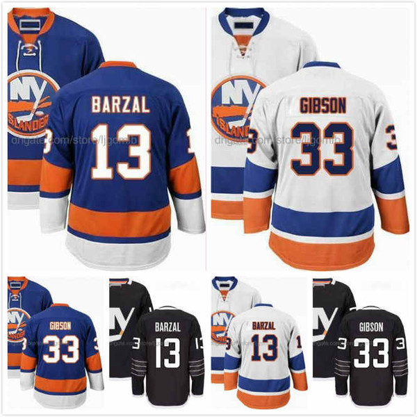 Mathew Barzal Jersey 13 John Stevens 45 Kyle Burroughs 38 Devon Toews 46 Christopher Gibson 33 Ice Hodkey Jerseys New York Islanders S-3X