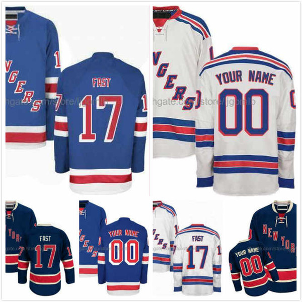 David Desharnais Jersey 51 Ondrej Pavelec 31 Jesper Fast 17 Paul Carey 28 Boo Nieves 24 Ice Hodkey Jersey New York Rangers Stitched S-3XL