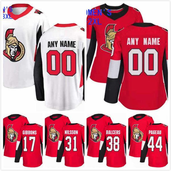 Rudolfs Balcers Jersey 38 Jean-Gabriel Pageau 44 Brian Gibbons 17 Oscar Lindberg 24 Max Veronneau 14 Hockey Jerseys 2019 Ottawa S-3XL