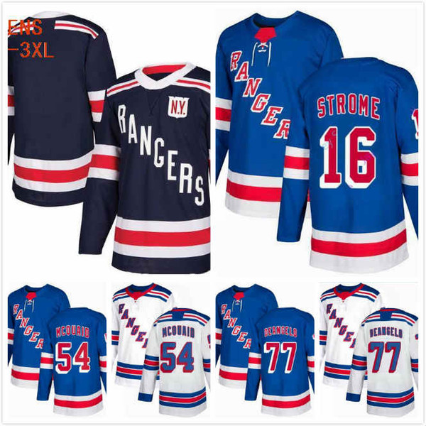 Custom NY Rangers Brett Howden Jersey 21 Tony DeAngelo 77 Fredrik Claesson 33 Adam McQuaid 54 Ryan Strome 16 Stitched S-3XL