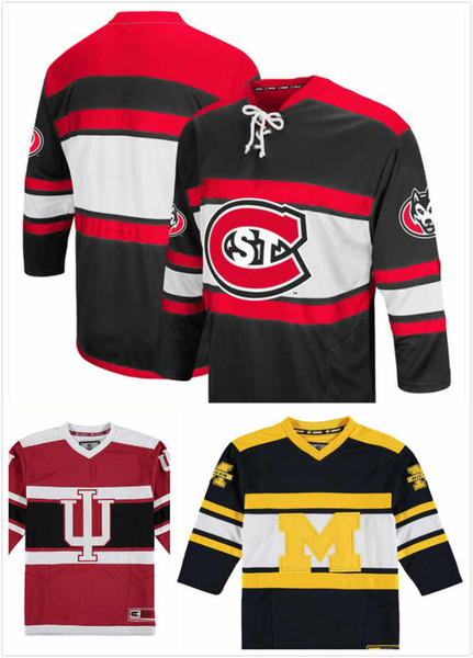 Jack Ahcan Jersey 12 Luke Jaycox 6 Blake Lizotte 27 Jack Poehling 3 David Zevnik 30 Mika Ilvonen 55 St. Cloud State Huskies Jerseys S-3XL